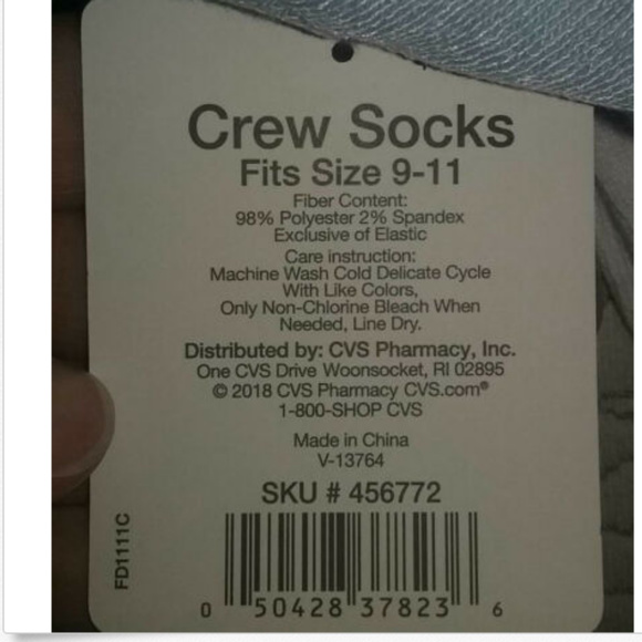 5 New Pairs Women's Crew Socks Fits Size 9-11 - Picture 2 of 2